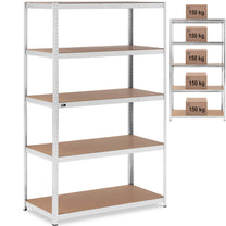 Industrial Shelving – Metal warehouse shelf 5 shelves 750 kg - Carlat