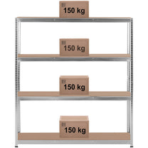 Industrial Shelving – Metal warehouse shelf 5 shelves 750 kg - Carlat