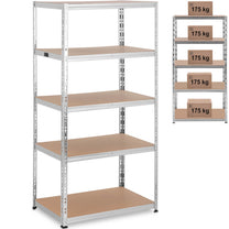 Industrial Shelving – Metal warehouse shelf 5 shelves 750 kg - Carlat