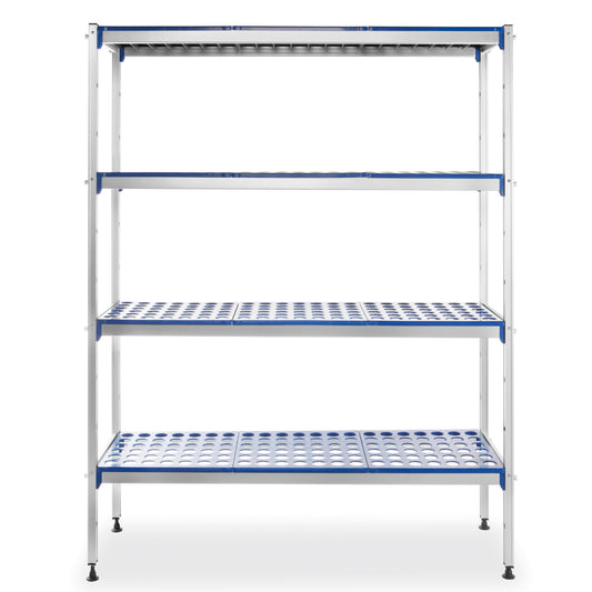 Industrial Shelving – Openwork food storage shelf, width 128cm, height - Carlat