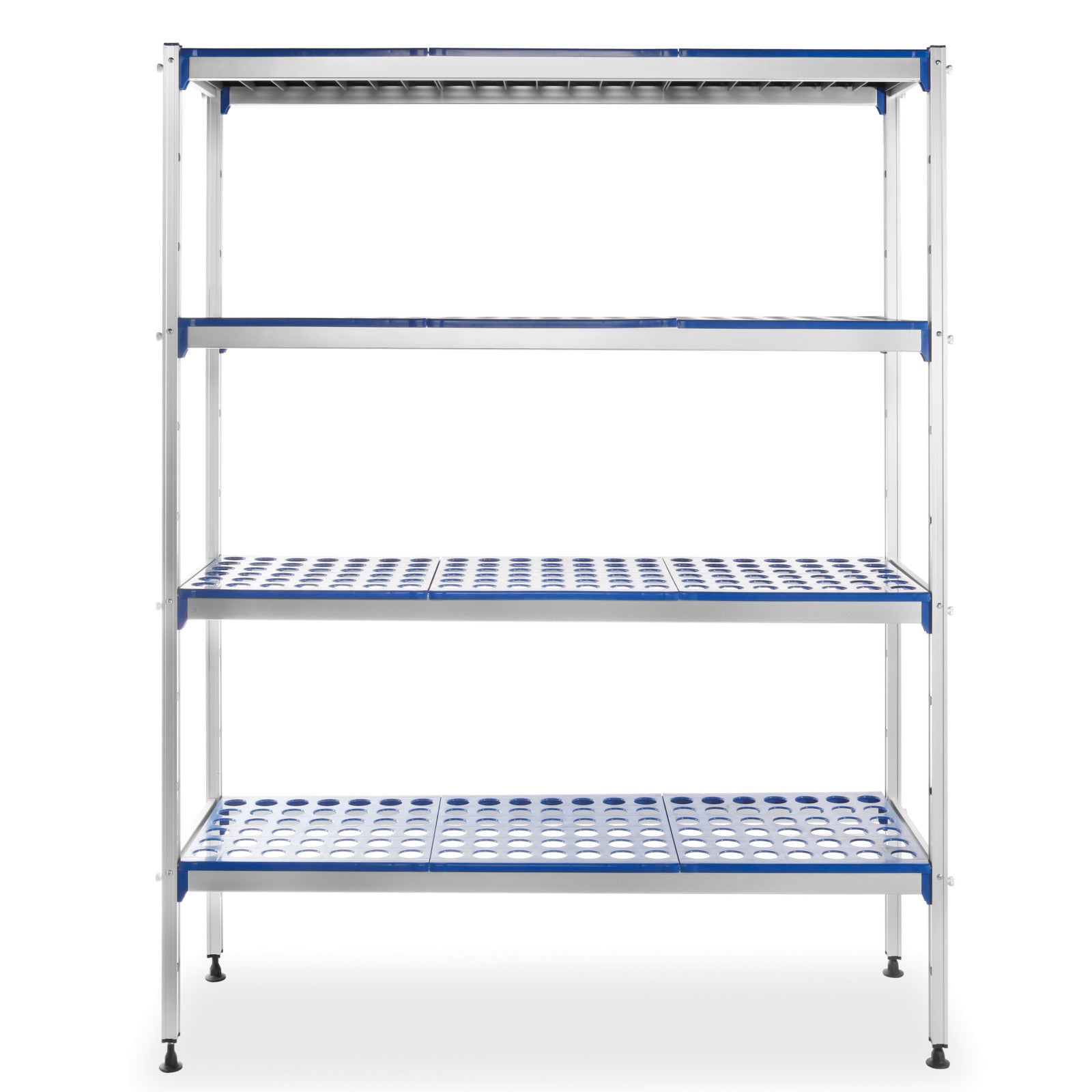 Industrial Shelving – Openwork food storage shelf, width 128cm, height - Carlat