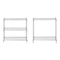 Industrial Shelving – Openwork wire warehouse rack, gray color, 180x90x35cm, - Carlat