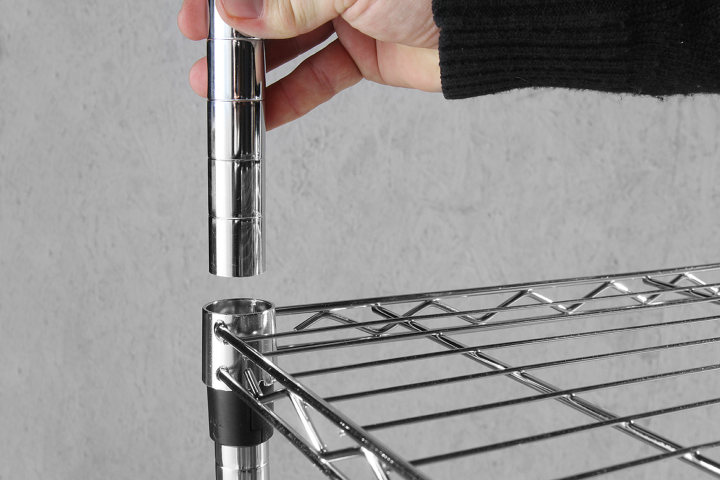Industrial Shelving – Regał magazynowy składany regulowane półki z drutu - Carlat