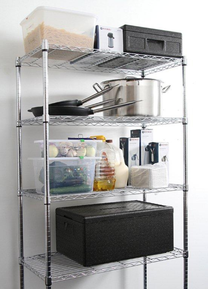 Industrial Shelving – Regał magazynowy składany regulowane półki z drutu - Carlat