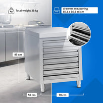 Industrial Shelving – Steel catering cabinet for pizza dough, 7 - Carlat