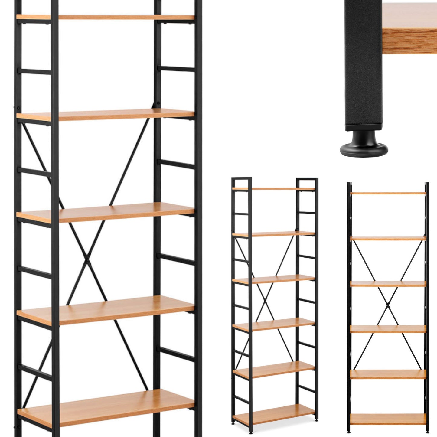 Industrial Storage – Bookcase for books, decorations, loft industrial, max. - Carlat