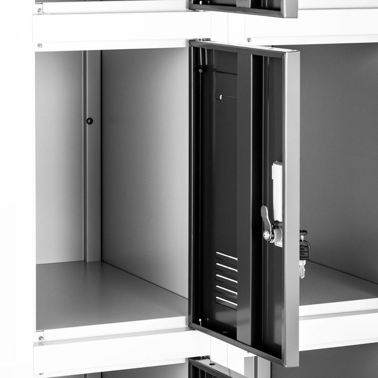 Industrial Storage – Lockable metal breakfast locker, 12 lockers - Carlat