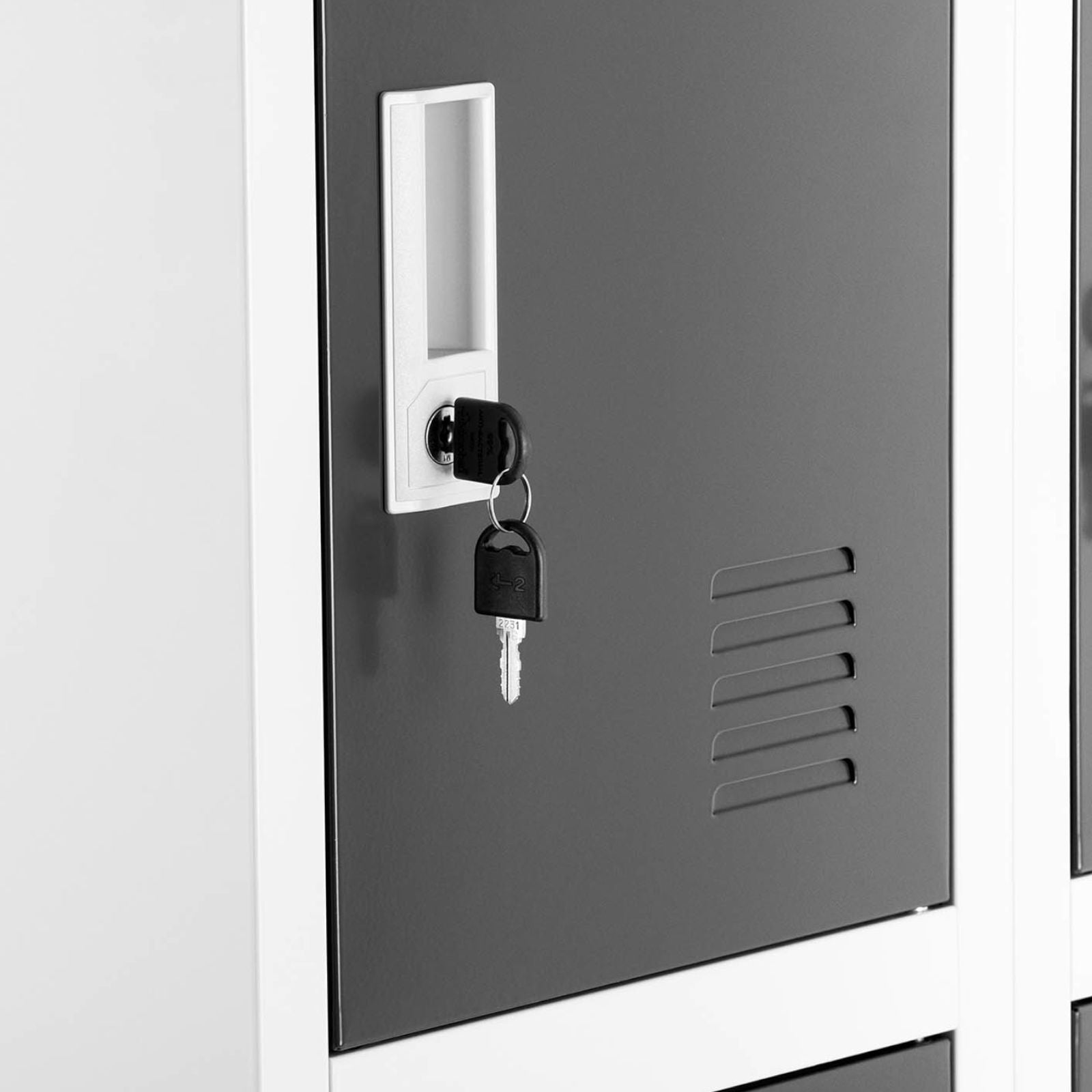 Industrial Storage – Lockable metal breakfast locker, 12 lockers - Carlat