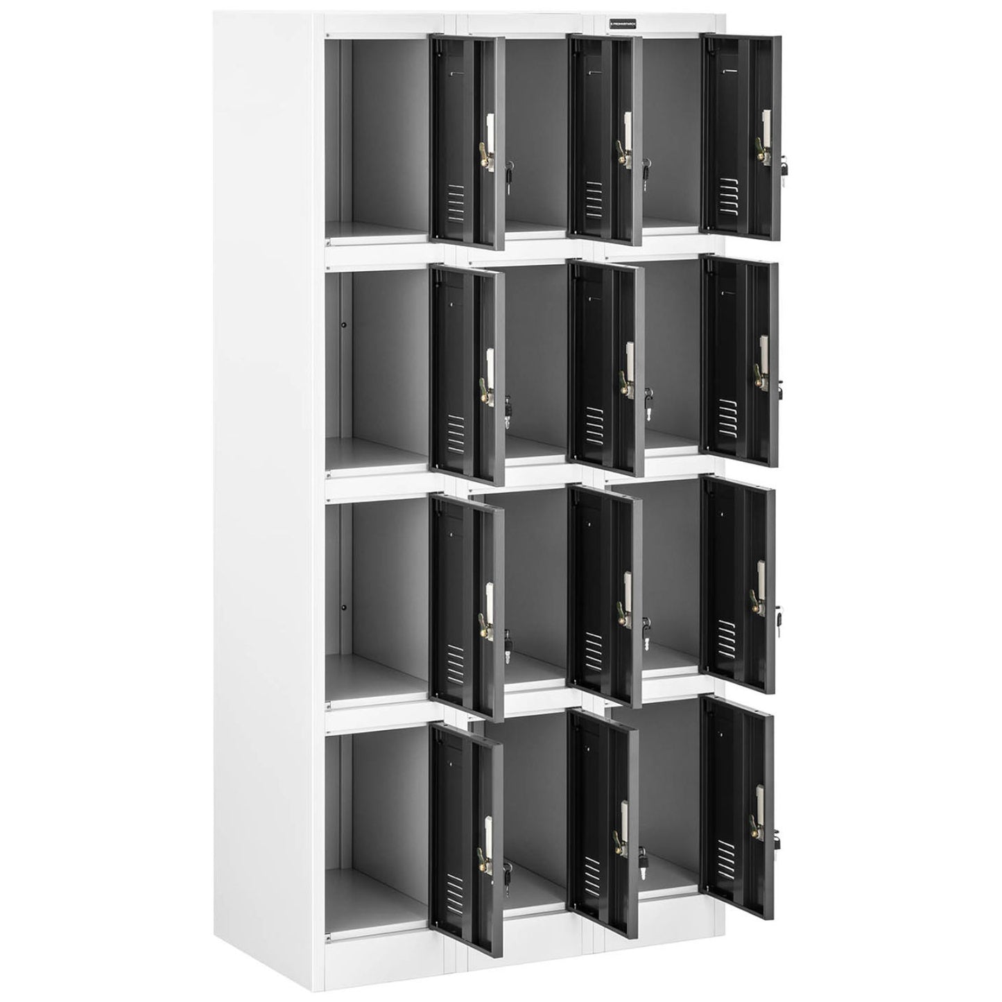 Industrial Storage – Lockable metal breakfast locker, 12 lockers - Carlat