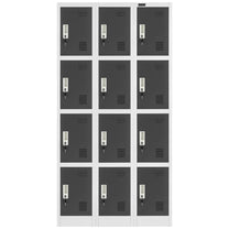 Industrial Storage – Lockable metal breakfast locker, 12 lockers - Carlat