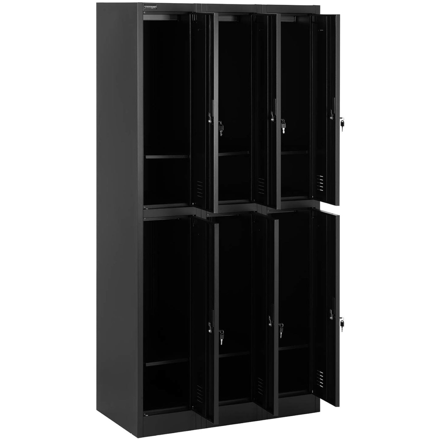 Industrial Storage – Lockable metal social locker - 6 compartments - Carlat