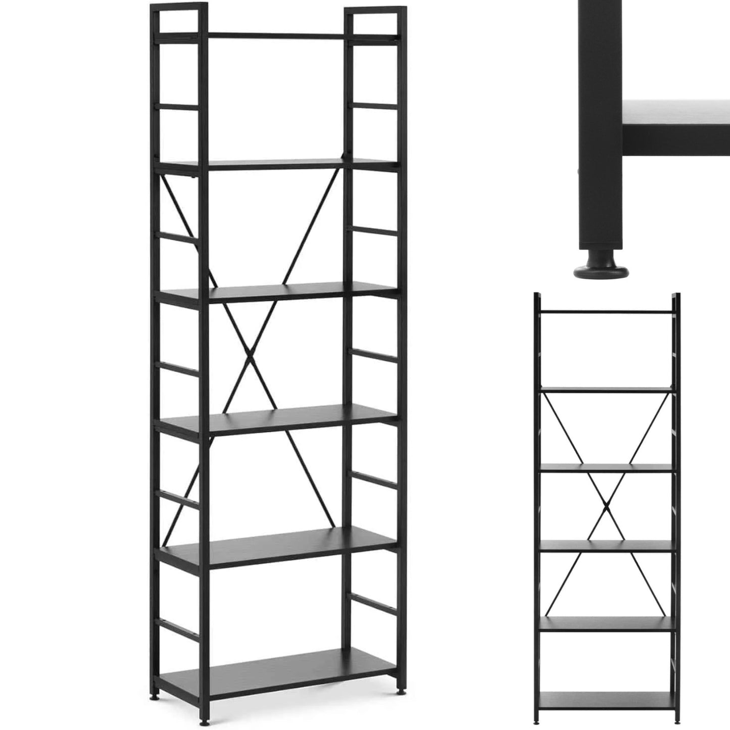 Industrial Storage – Loft bookcase with steel frame 28 x - Carlat