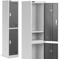 Industrial Storage – Metal social clothes locker with key locks, - Carlat