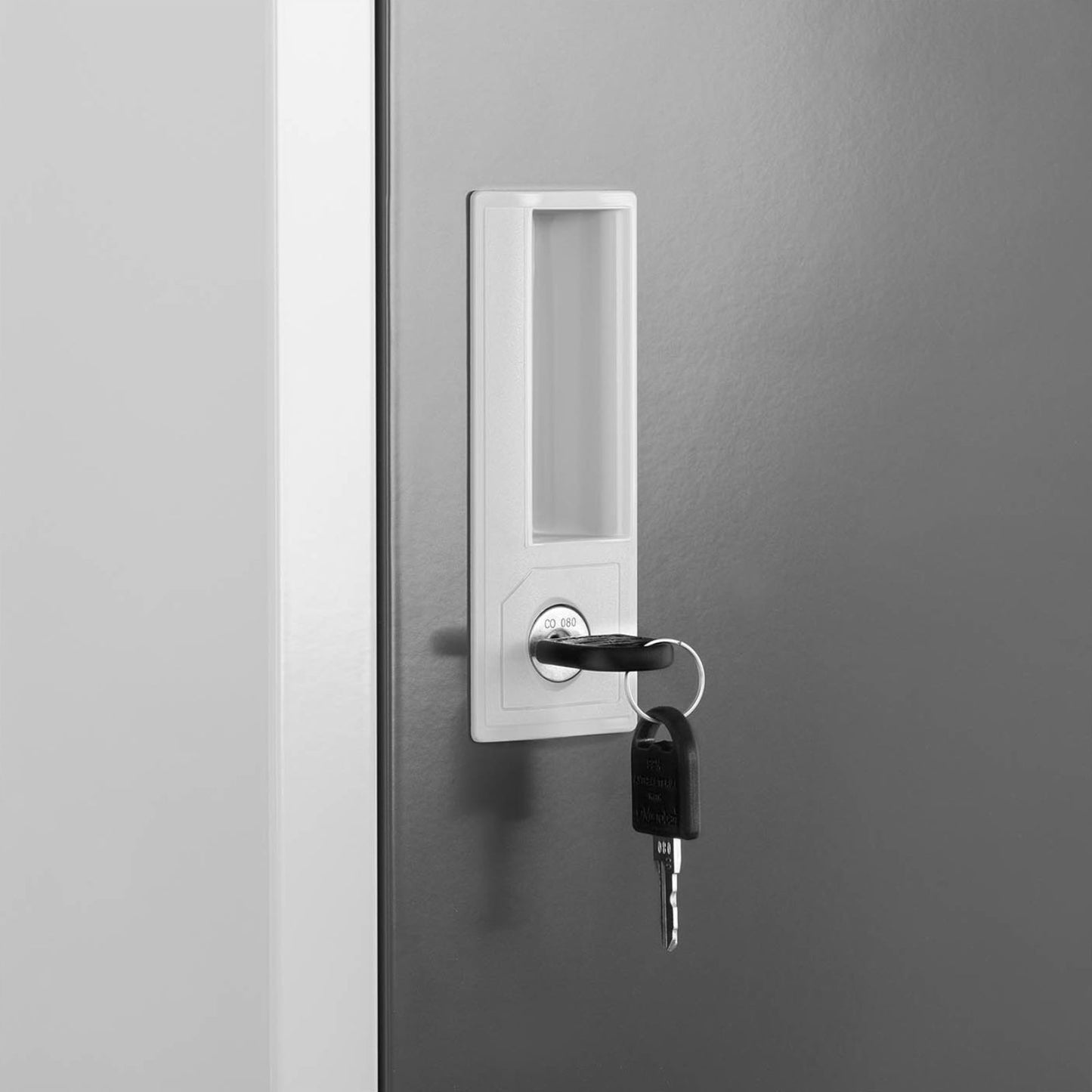 Industrial Storage – Metal social clothes locker with key locks, - Carlat