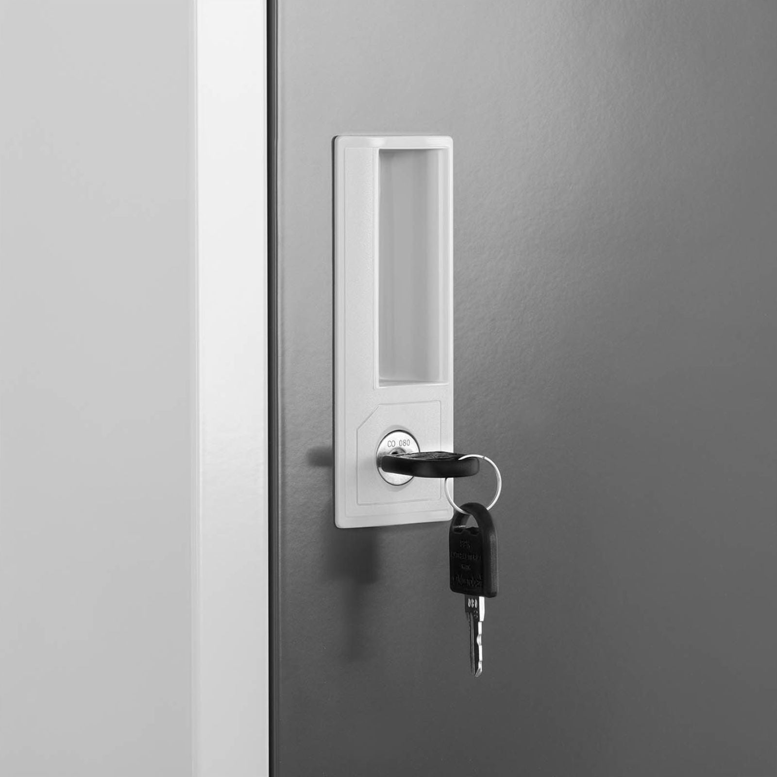 Industrial Storage – Metal social clothes locker with key locks, - Carlat