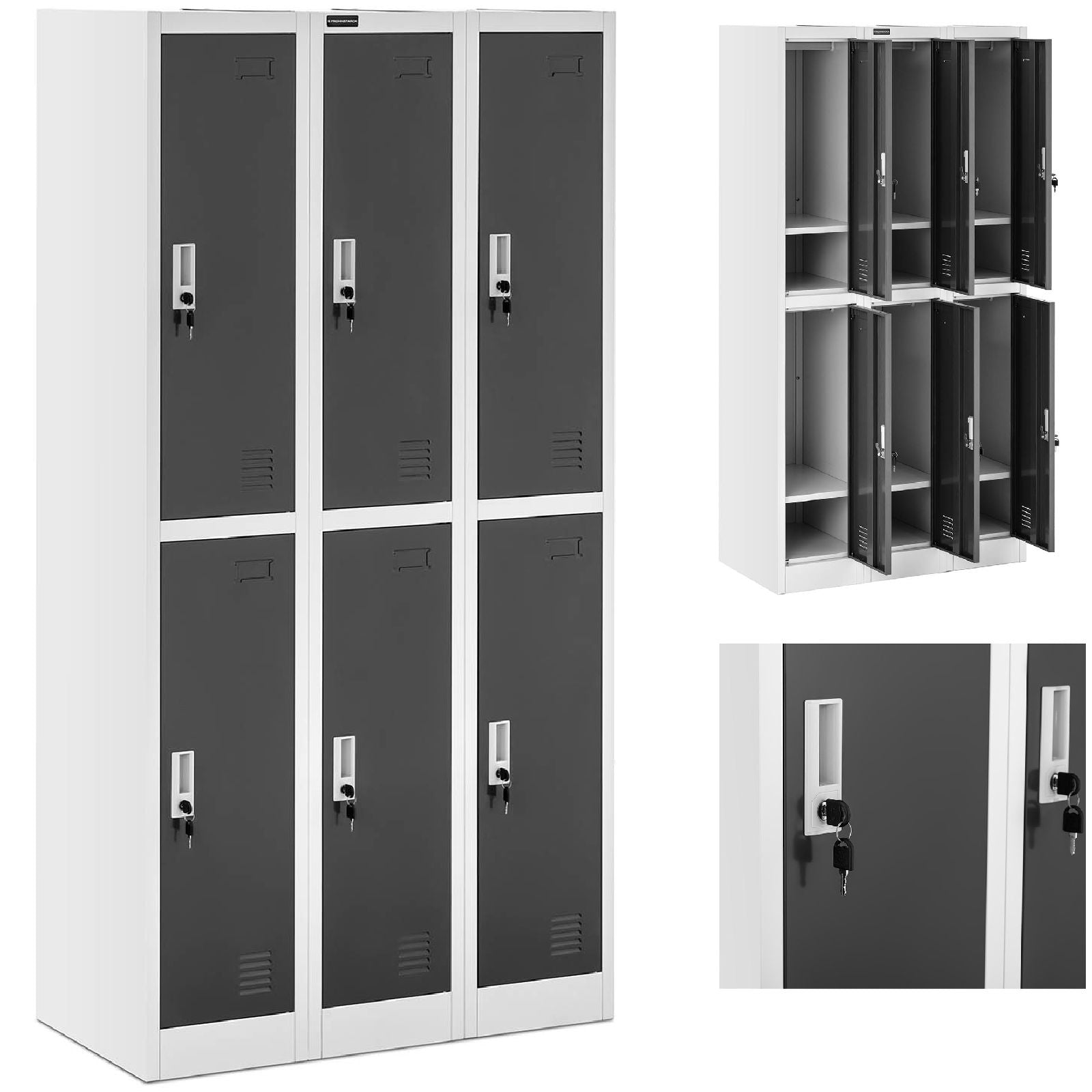 Industrial Storage – Social metal locker with compartments for the - Carlat