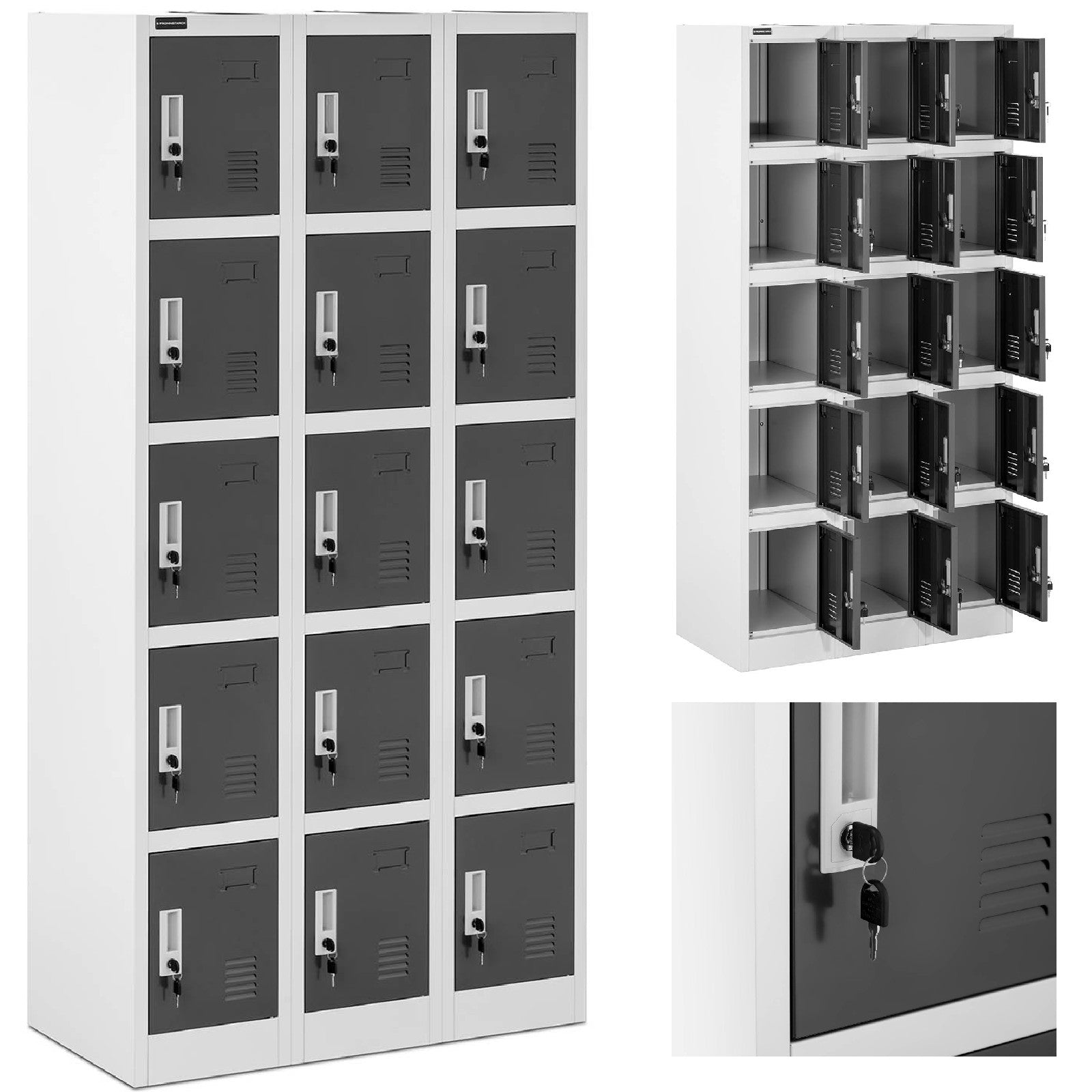 Industrial Storage – Social metal locker with compartments for the - Carlat