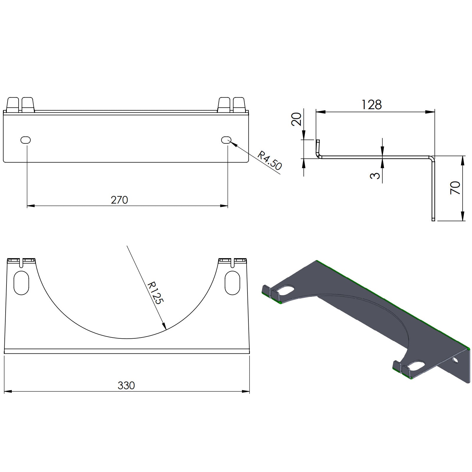 Industrial Storage – Wall holder for 1 gas cylinder, max. - Carlat