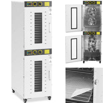 Industrial dryer for food herb fruit 2 chambers 32 grates 40-90 C 3150 W - Carlat