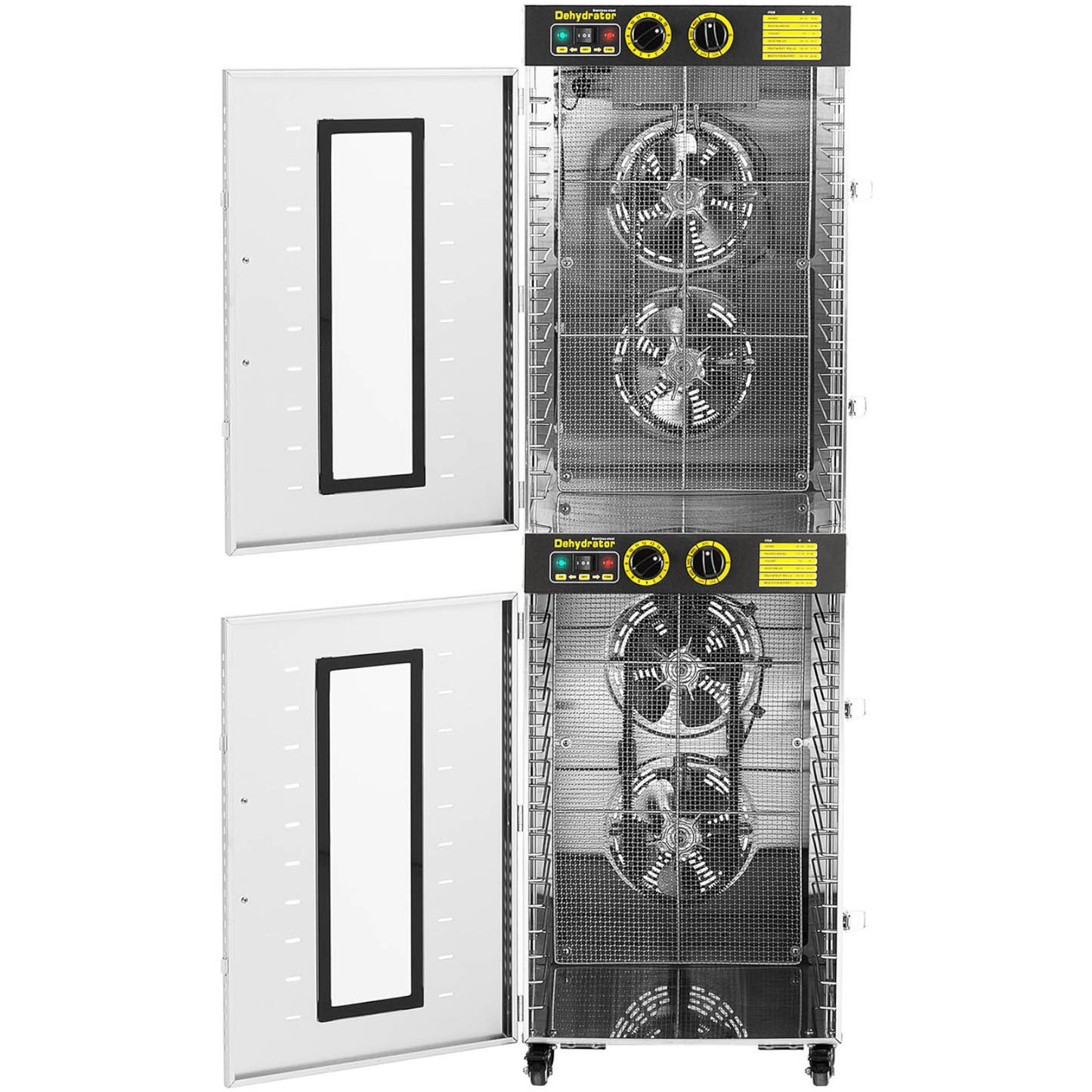 Industrial dryer for food herb fruit 2 chambers 32 grates 40-90 C 3150 W - Carlat