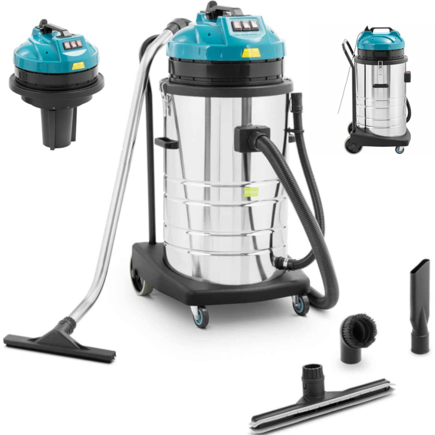 Industrial vacuum cleaner for dry and wet cleaning 3000 W 80 L - Carlat
