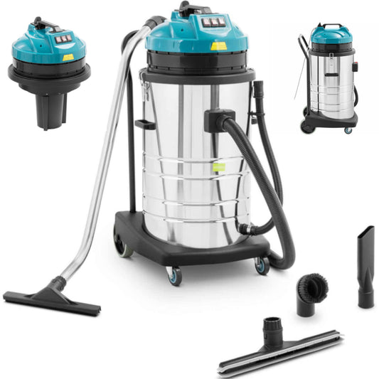 Industrial vacuum cleaner for dry and wet cleaning 3000 W 80 L - Carlat