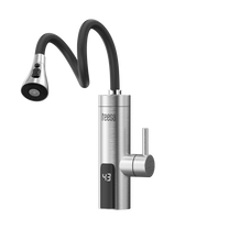 Instant-heat water heater - metal kitchen faucet with a flexible spout - Carlat