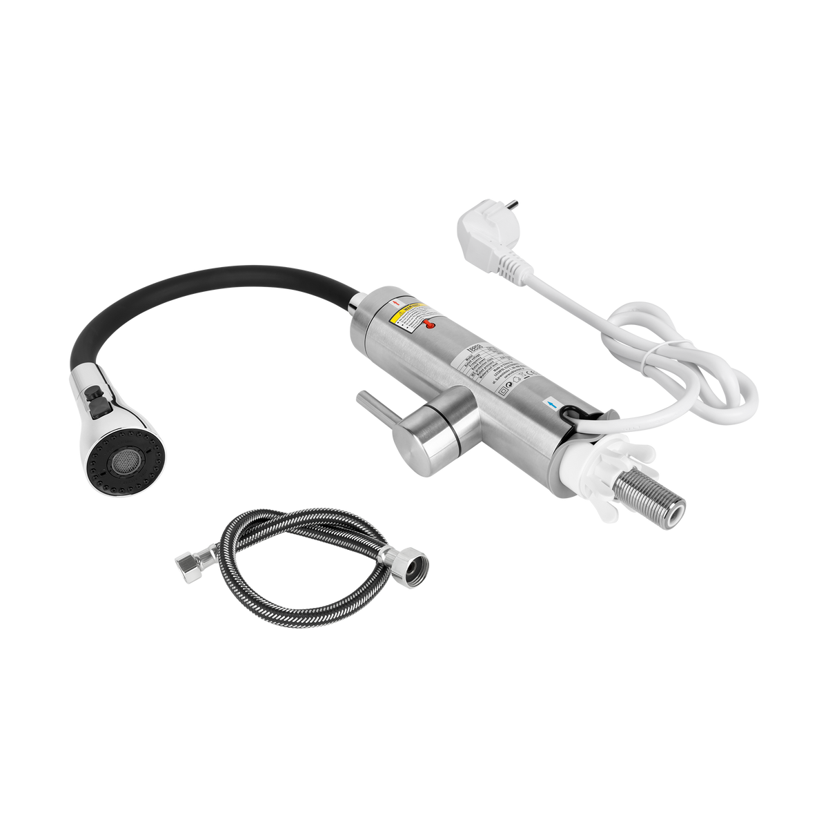 Instant-heat water heater - metal kitchen faucet with a flexible spout - Carlat