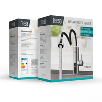 Instant-heat water heater - metal kitchen faucet with a flexible spout - Carlat
