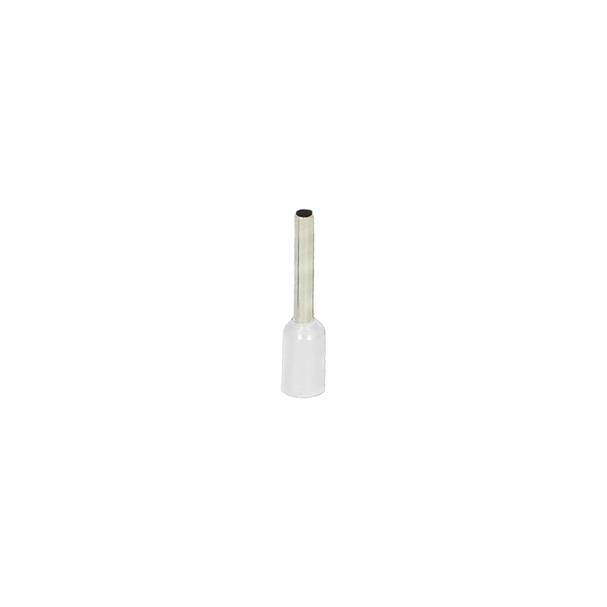 Isolierte Hülse, Querschnitt max. 0,5 mm, Kupferhülsenlänge 8 mm, 100 Stück.
