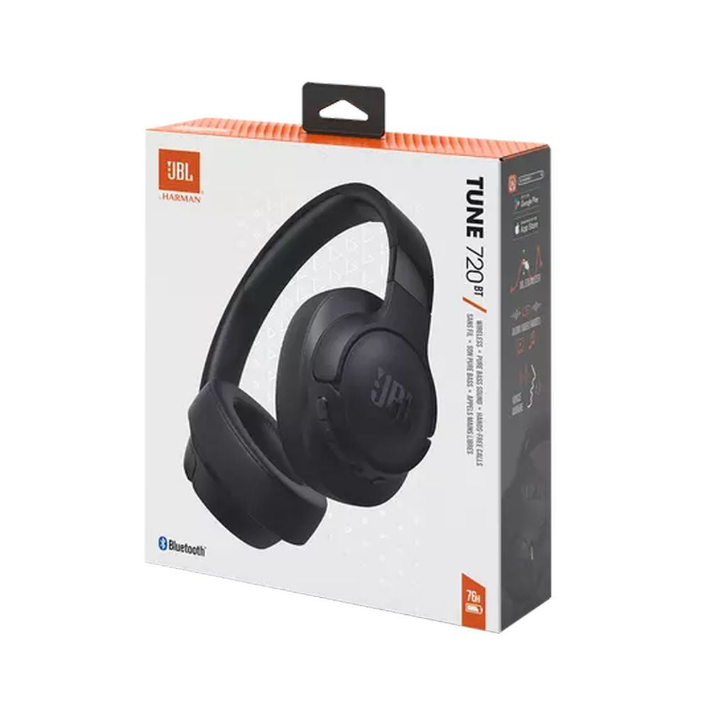 JBL Tune 720BT wireless on-ear headphones - black - Carlat