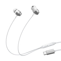 JR-EC06 USB-C in-ear headphones silver headset - Carlat