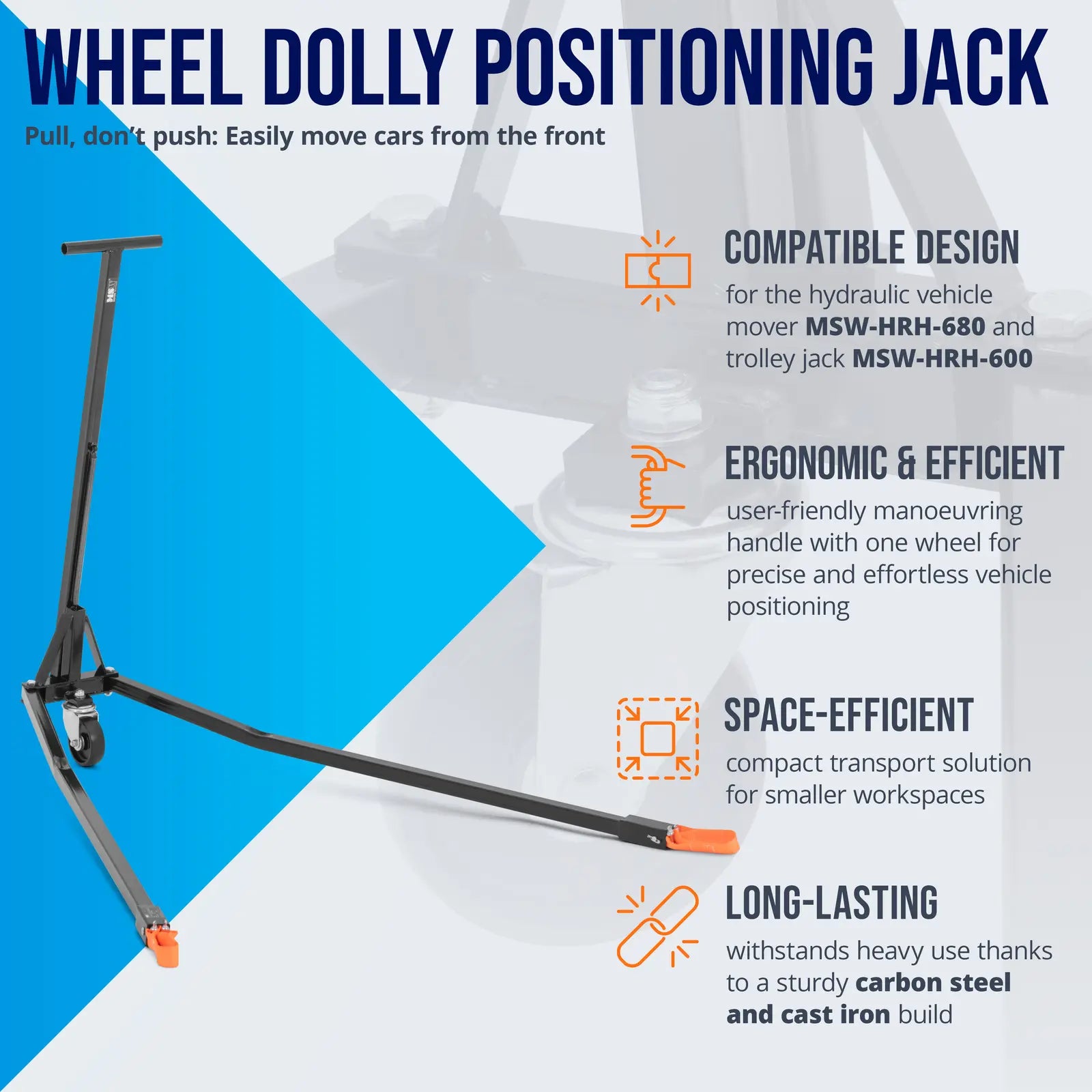 Jacks & Lift Trucks – Maneuvering positioning handle for vehicle - Carlat