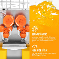 Juicers – Semi-automatic orange juicer 20 pcs/min 120 W - Carlat