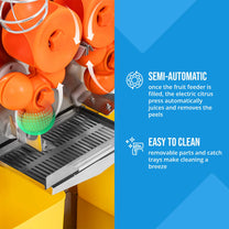 Juicers – Semi-automatic orange juicer 20 pcs/min 120 W - Carlat