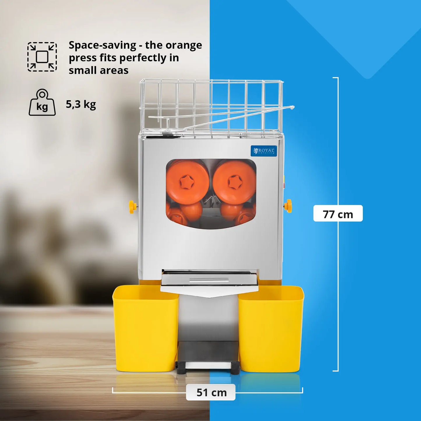 Juicers – Semi-automatic orange juicer 20 pcs/min 120 W - Carlat