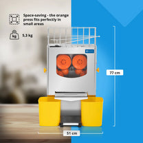 Juicers – Semi-automatic orange juicer 20 pcs/min 120 W - Carlat