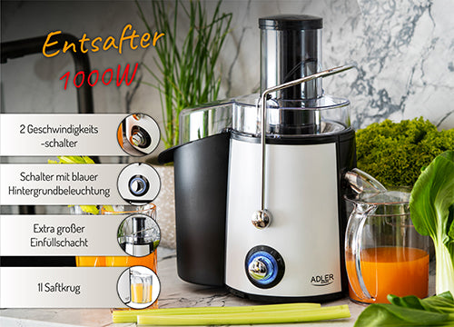 Juicers and Juice Extractors – AD 4128 Juicer - 1000 W - Carlat