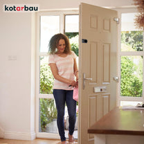 KOTARBAU® Additional Lock 60 mm 3 Colours with Outer Cylinder Different Locking Box Lock (Anthracite) Door Lock Door Lock Box Additional Lock - Carlat