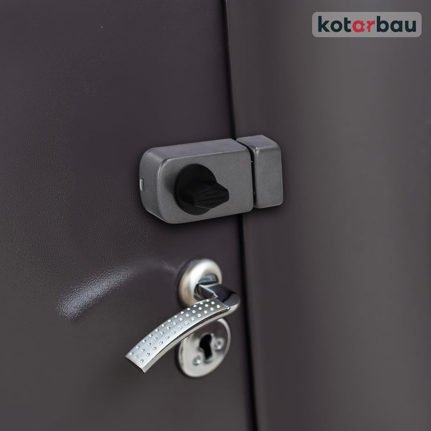 KOTARBAU® Additional Lock 60 mm 3 Colours with Outer Cylinder Different Locking Box Lock (Anthracite) Door Lock Door Lock Box Additional Lock - Carlat