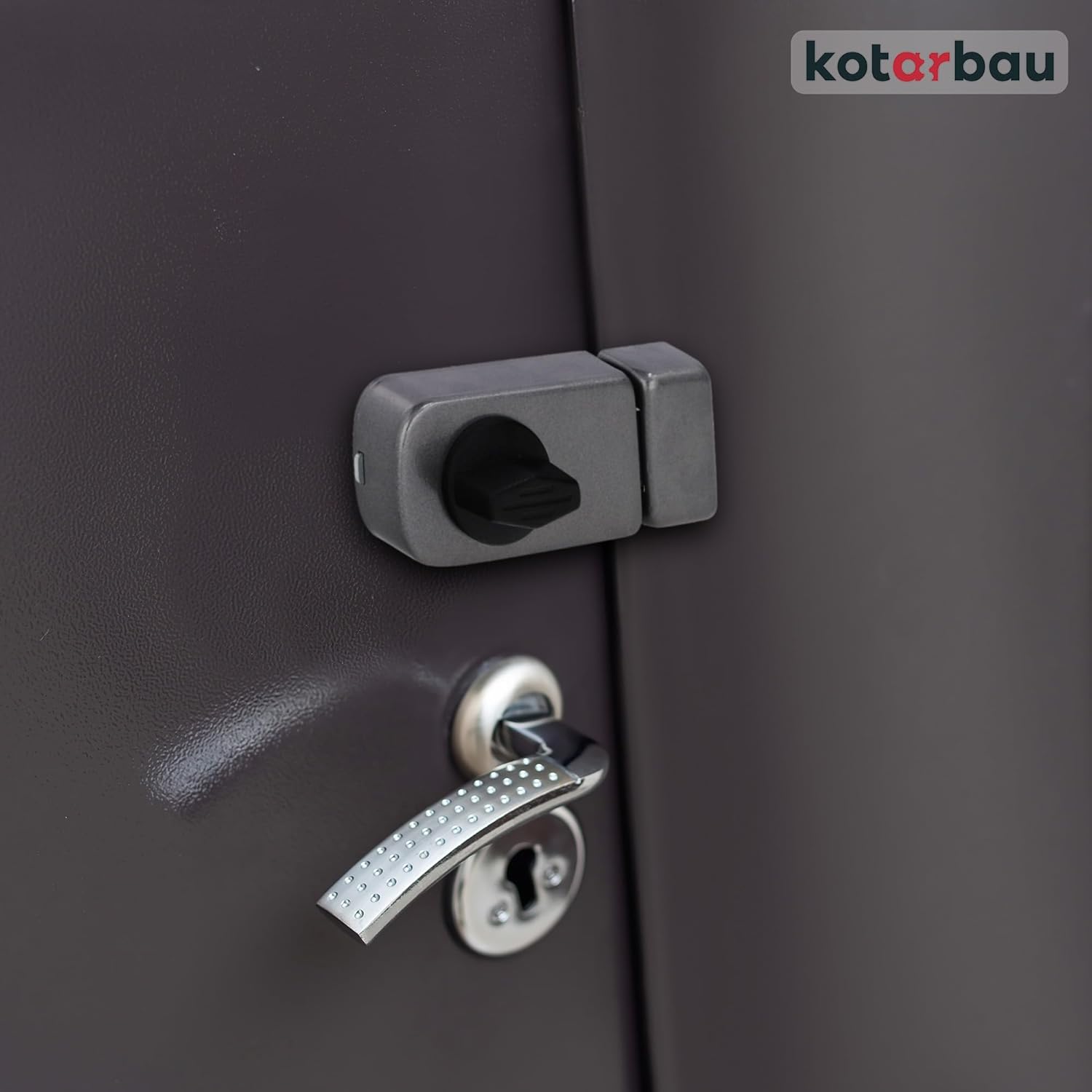 KOTARBAU® Additional Lock 60 mm 3 Colours with Outer Cylinder Different Locking Box Lock (Anthracite) Door Lock Door Lock Box Additional Lock - Carlat