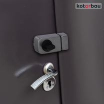 KOTARBAU® Additional Lock 60 mm 3 Colours with Outer Cylinder Different Locking Box Lock (Anthracite) Door Lock Door Lock Box Additional Lock - Carlat