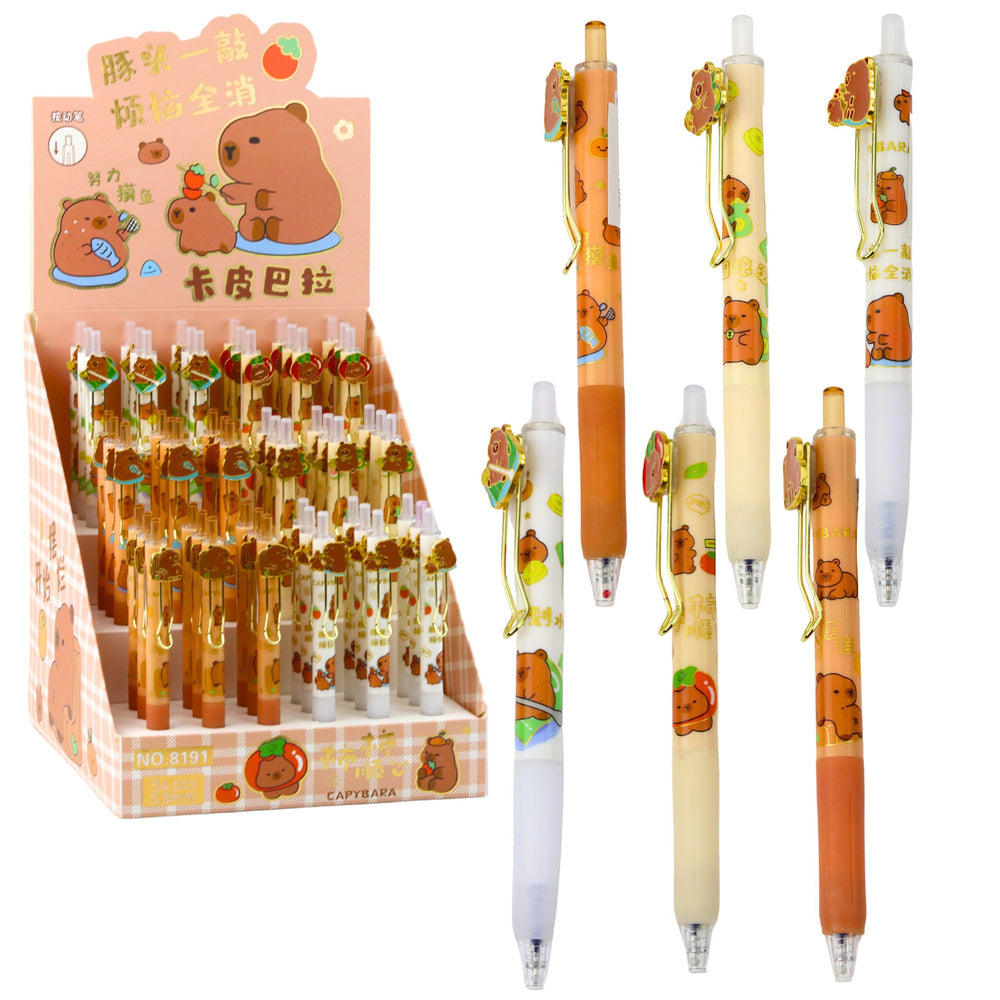 Kapibara Blue Gel Pen, 0.5 mm Ink, 14 cm, Assorted Colors - Carlat