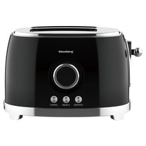 Kitchen Accessories – 2-slice toaster, black, retro, LED display, Klausberg - Carlat