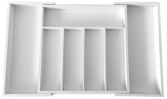 Kitchen Accessories – Bamboo drawer organizer, white, 52x31.5x5 Kinghoff - Carlat