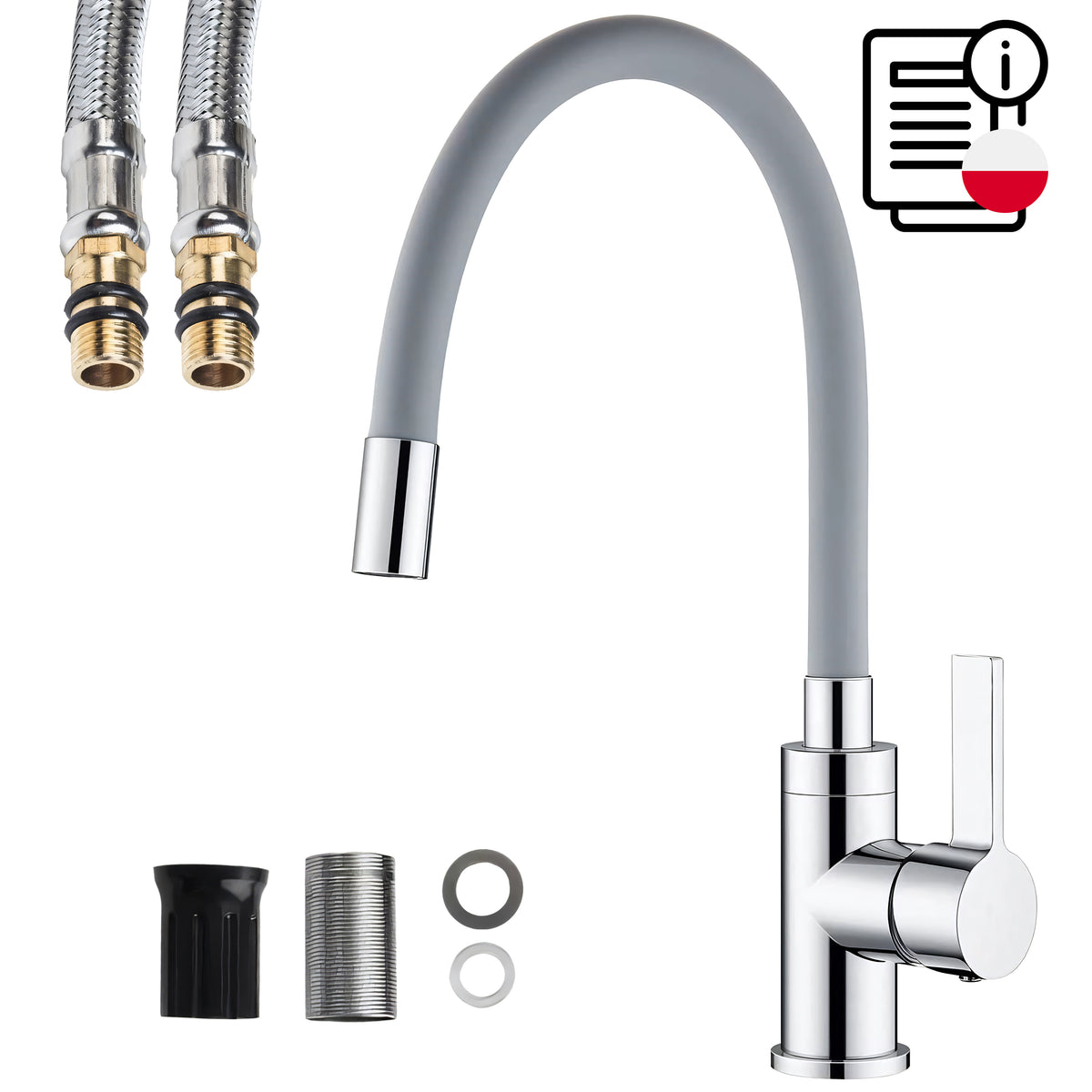 Kitchen Accessories – Kitchen Sink Faucet with Flexible Spout - Carlat