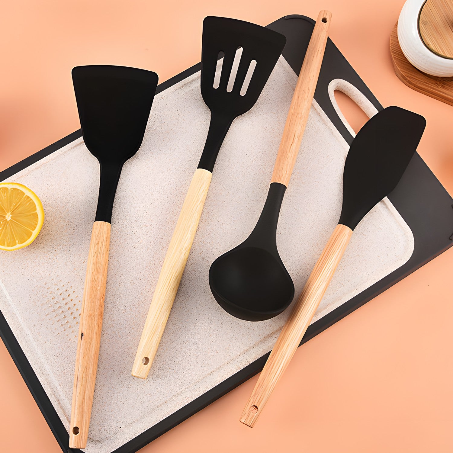 Küchenzubehör – 12-teiliges XXL-Küchenhelfer-Set aus Silikon