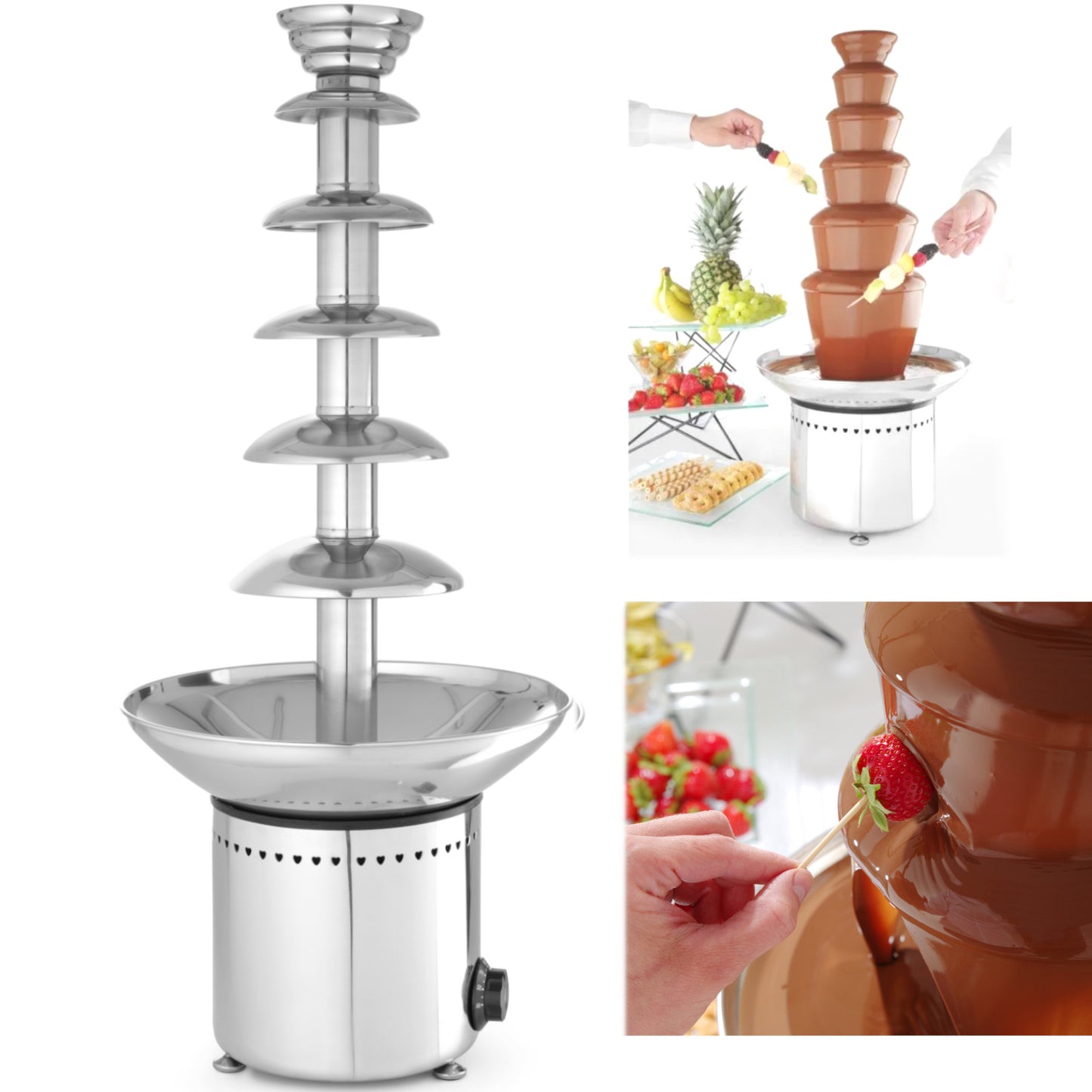 Kitchen Appliances – Chocolate fondue fountain 6 levels, steel, 300 - Carlat