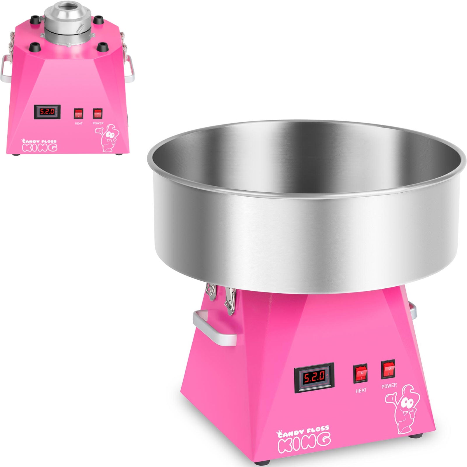 Kitchen Appliances – Cotton candy machine LED pink 52cm 1030W - Carlat
