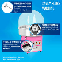 Kitchen Appliances – Cotton candy machine with protective cover 52cm - Carlat